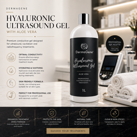 DermaGene hyaluronový vodivý gel s aloe vera (1 l)