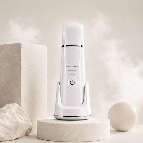 DermaGene® Deep Peel 4v1 – domácí hydroabrazivní peeling na obličej s funkcí EMS, iontoforézy a tepelné terapie