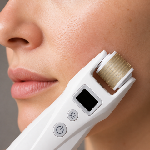 DermaGene® MicroLuxe – přístroj pro mikrojehličkovou terapii 4 v 1 s LED a mikroproudem