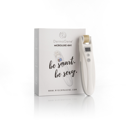 DermaGene® MicroLuxe – přístroj pro mikrojehličkovou terapii 4 v 1 s LED a mikroproudem