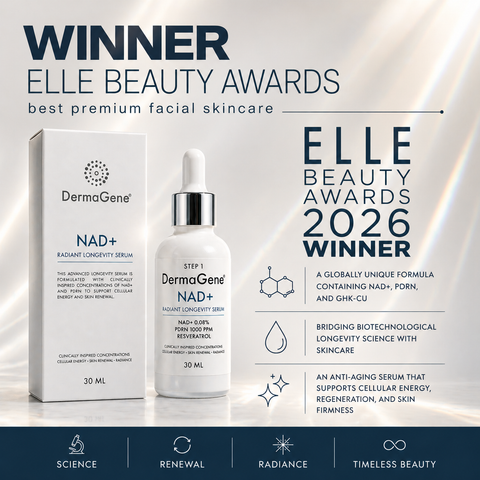 DermaGene® Clinical Longevity 3-Step Skin Renewal System – NAD+ Serum, PDRN Recovery Cream & Bio-Collagen Weekly Reset Mask