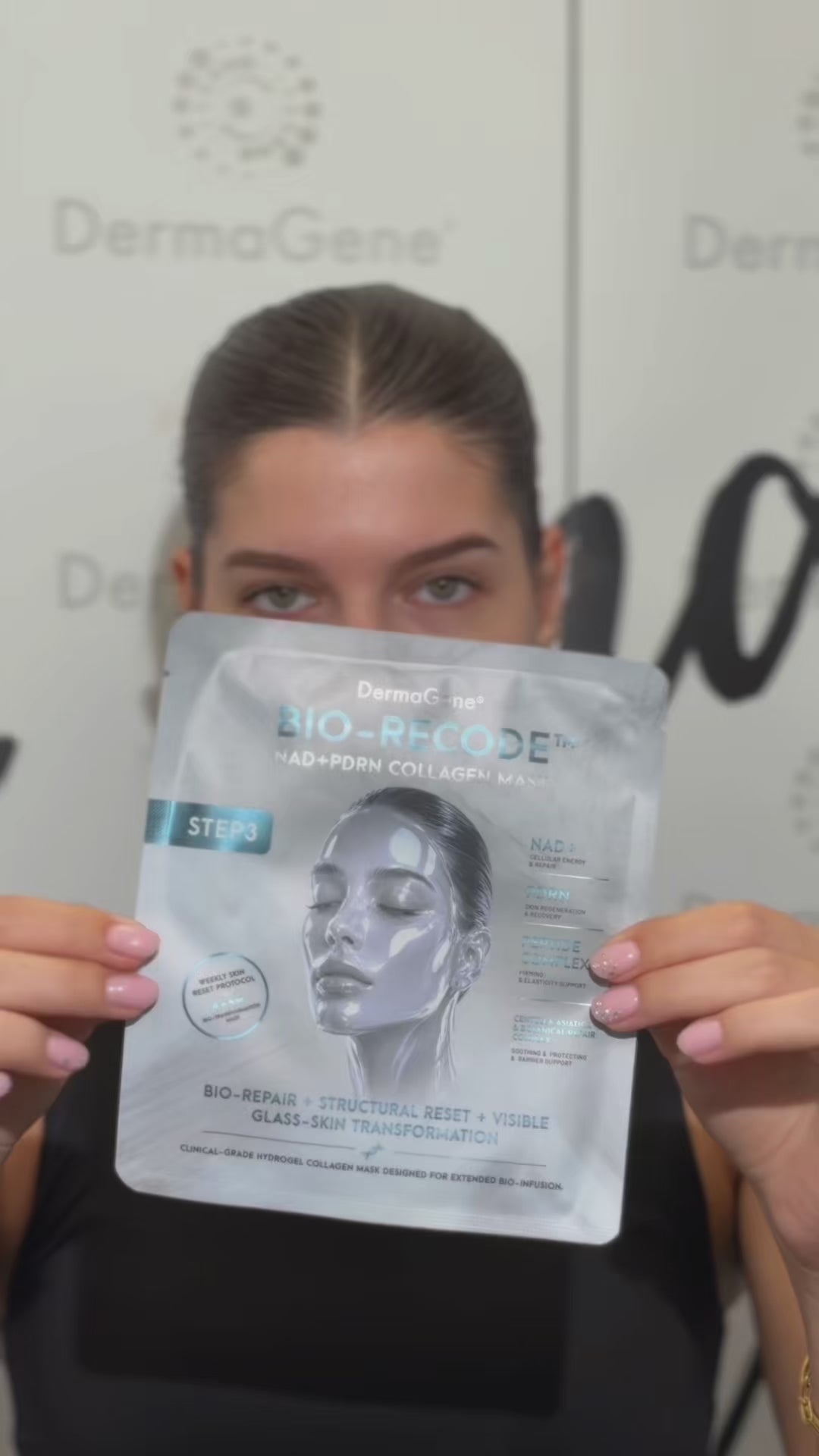DermaGene® KROK 3 BIO-RECODE™ NAD+ PDRN Bio-Kolagenový Týdenní Obnovující Maska