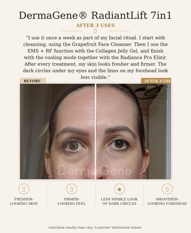 DermaGene® RadiantLift 7v1 RF & EMS přístroj na lifting obličeje